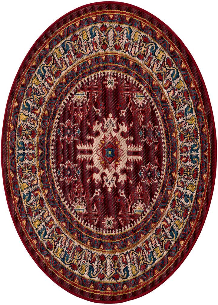 4' x 4' Easy-Clean Baja Indoor / Outdoor Round Rug