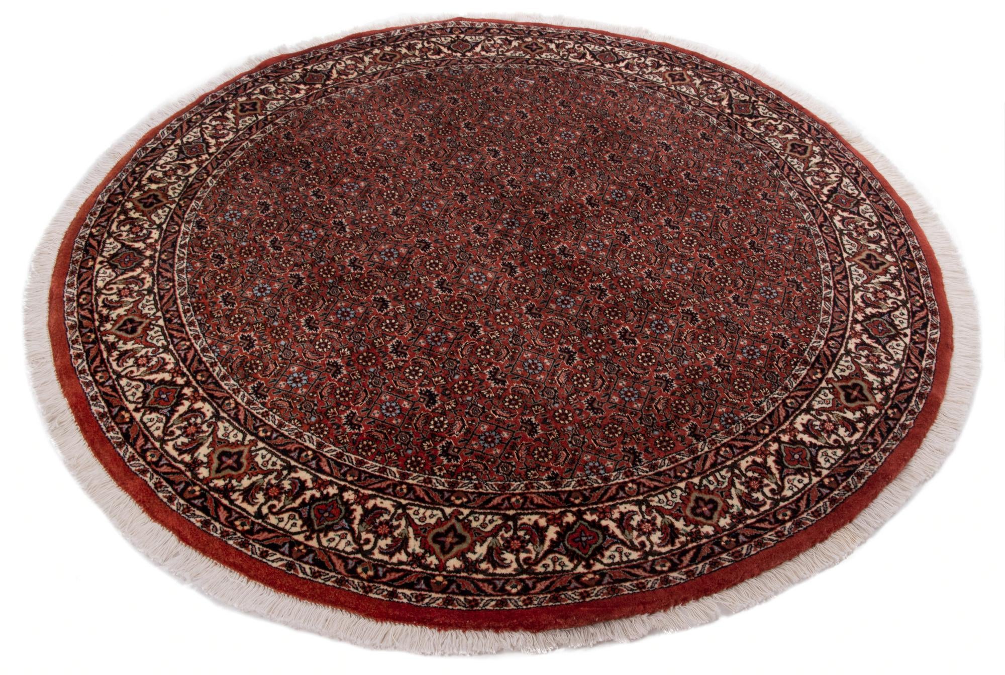 5' x 5' Bidjar With Silk Round Rug