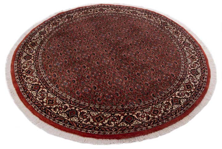 5' x 5' Bidjar With Silk Round Rug