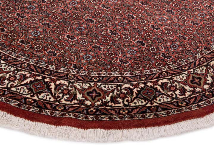 5' x 5' Bidjar With Silk Round Rug