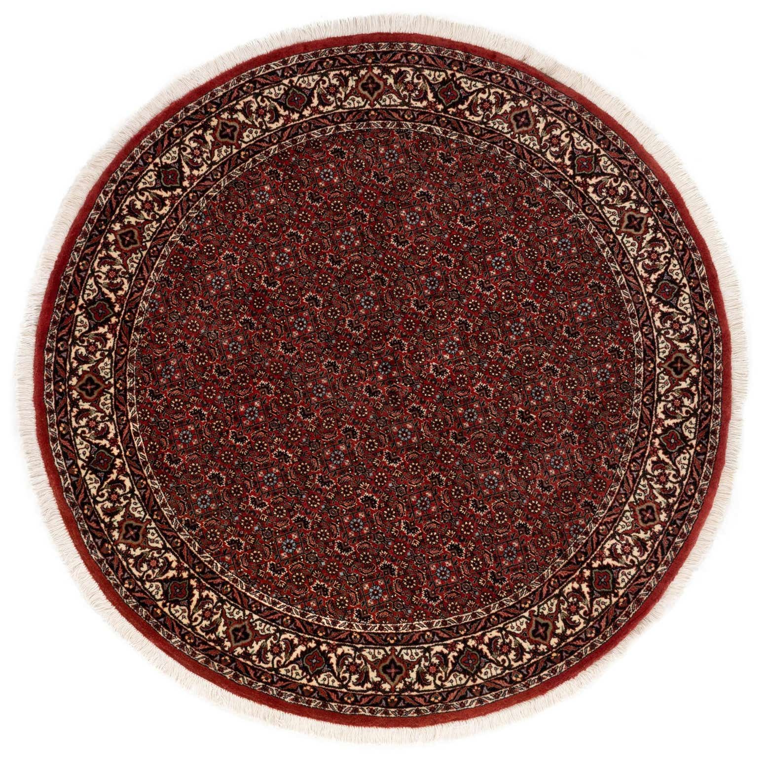 5' x 5' Bidjar With Silk Round Rug