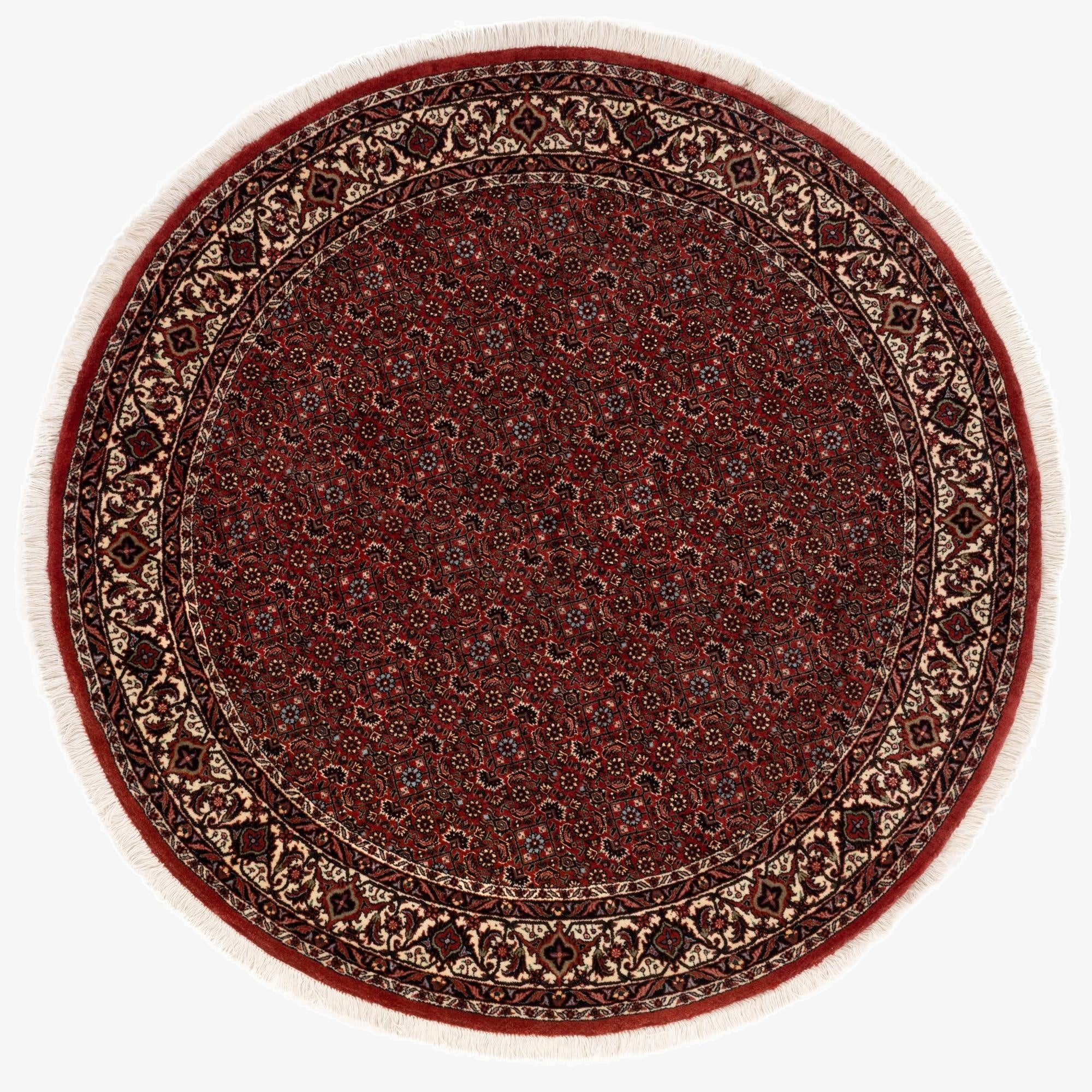 5' x 5' Bidjar With Silk Round Rug
