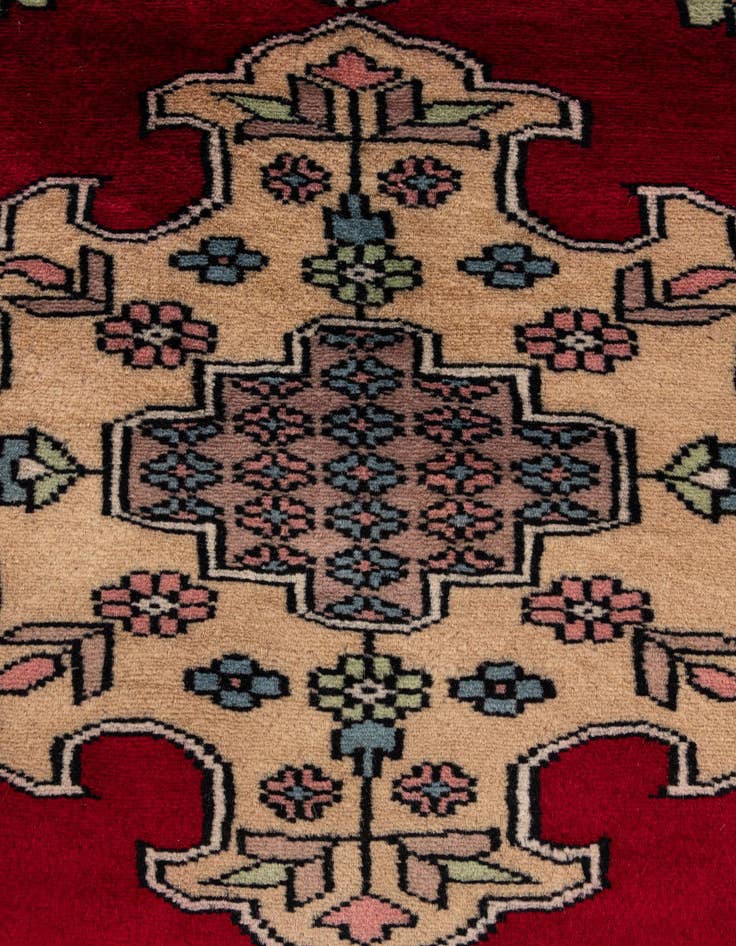 Detail image of 2' 7 x 2' 8  Hand Knotted Bokhara Oriental Wool Round Rug