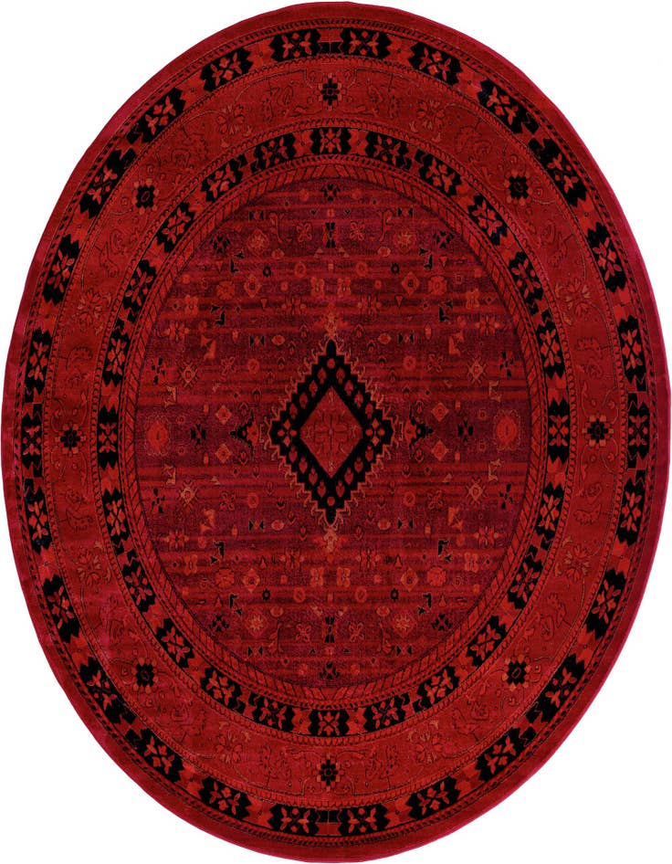 Detail image of 7' 10 x 7' 10 Bokhara Round Rug