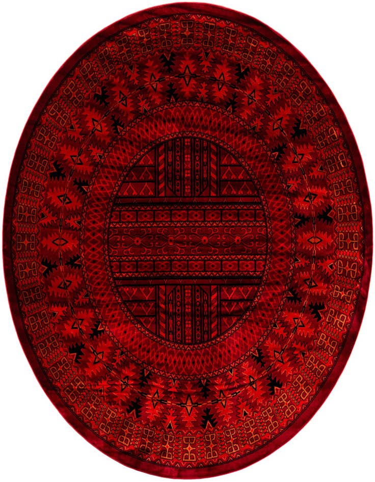 Detail image of 10' x 10' Bokhara Round Rug