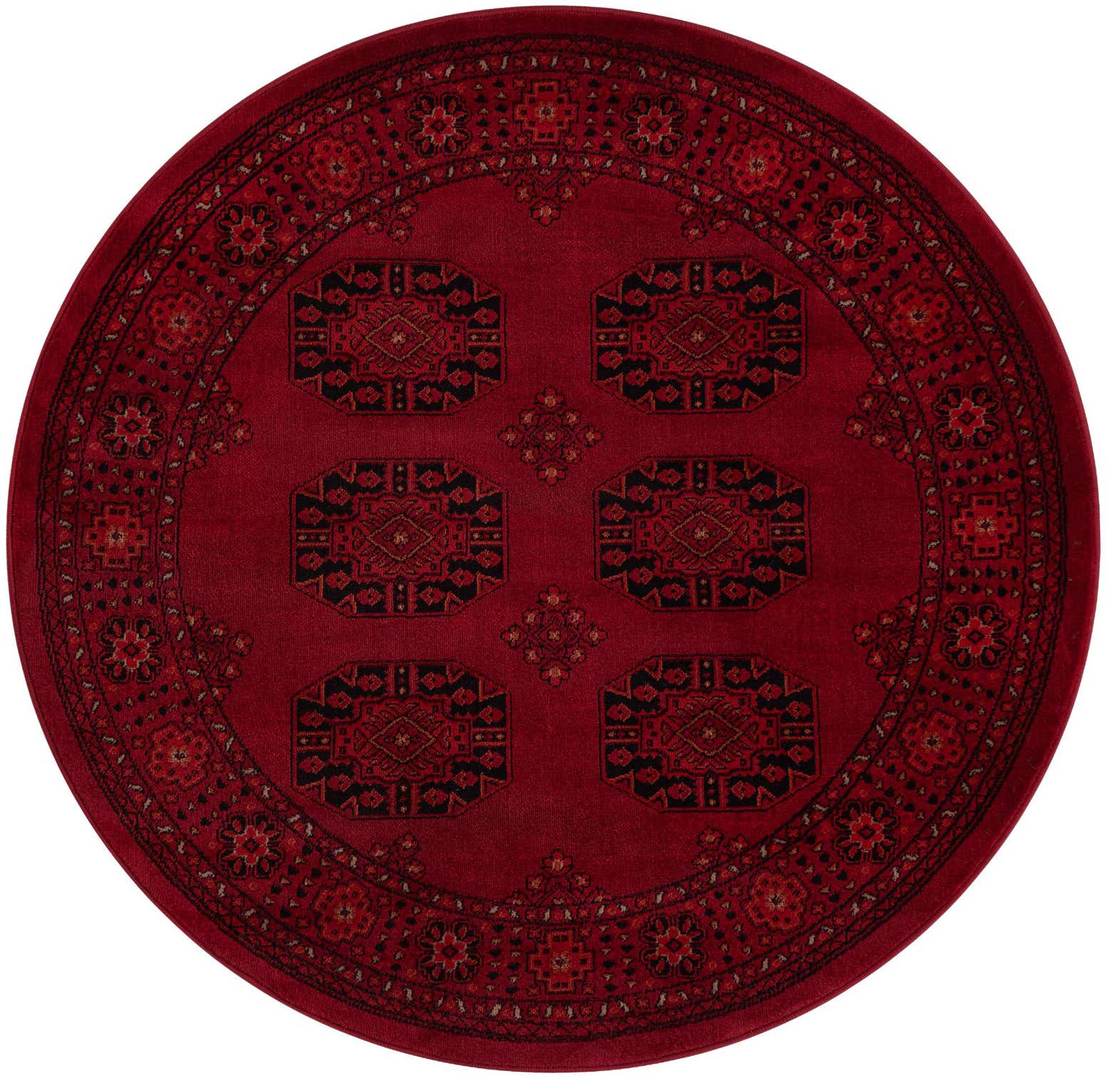 4' 1 x 4' 1 Bokhara Round Rug