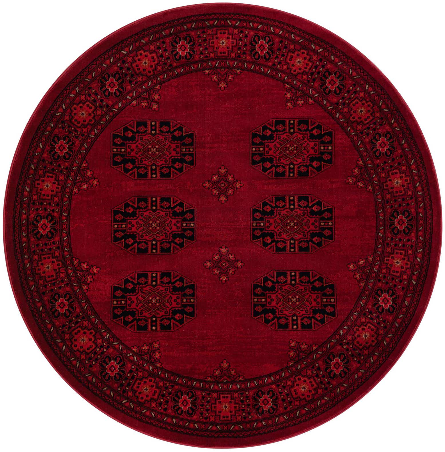 5' 3 x 5' 3 Bokhara Round Rug