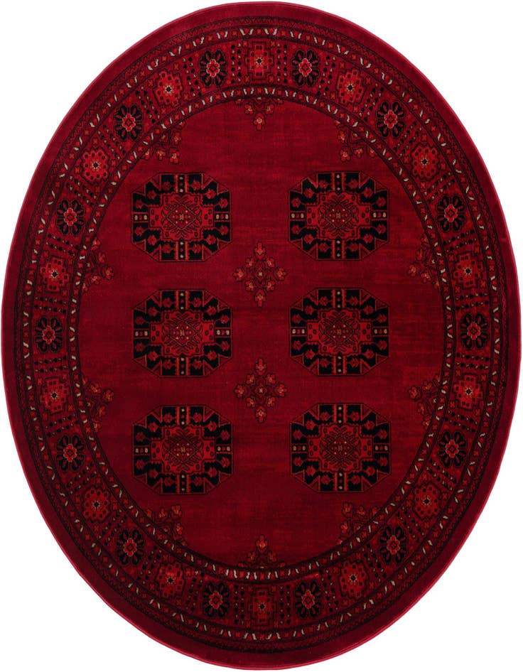 Detail image of 6' 1 x 6' 1 Bokhara Round Rug