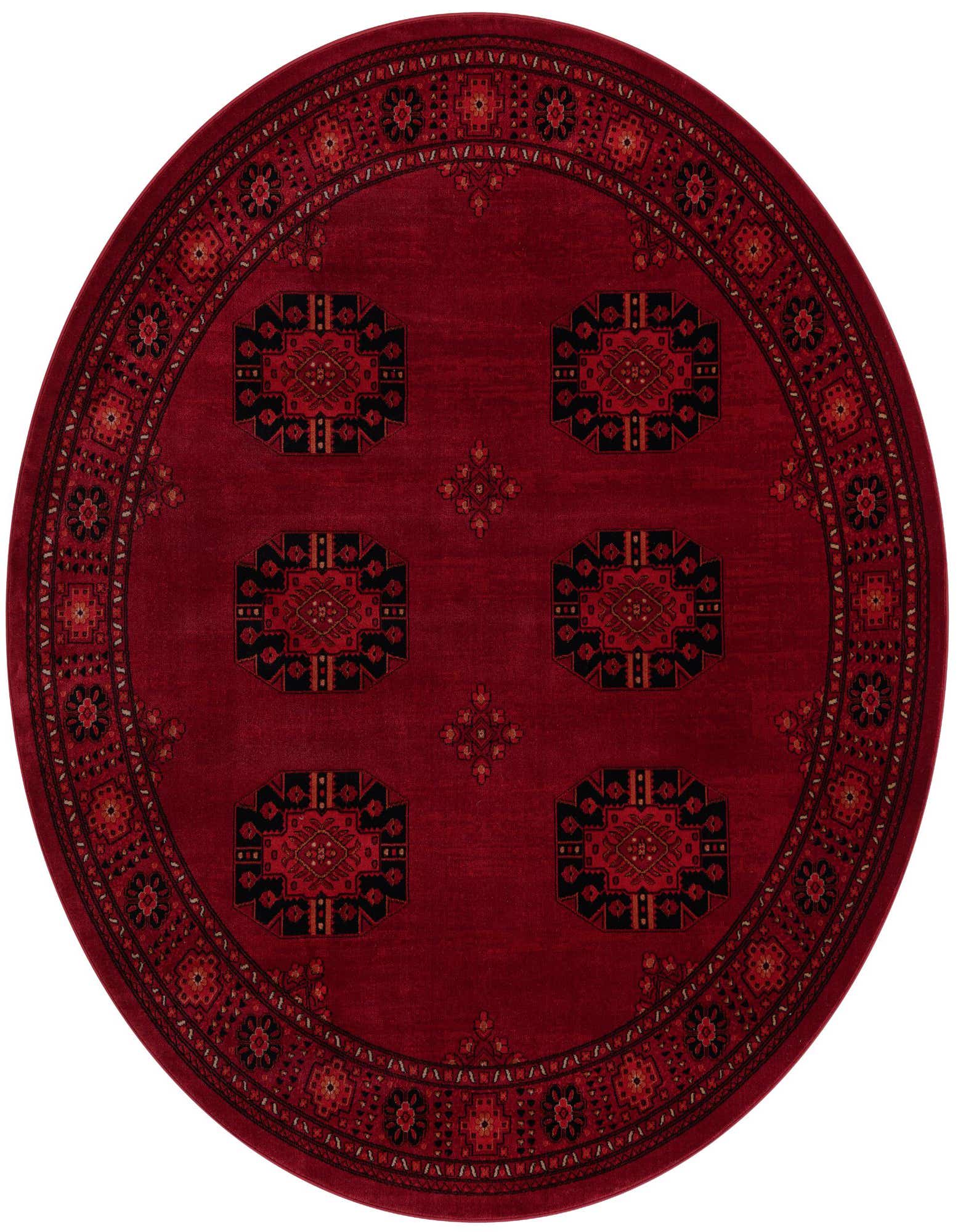 7' 10 x 7' 10 Bokhara Round Rug