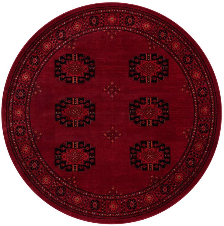 Detail image of 7' 10 x 7' 10 Bokhara Round Rug