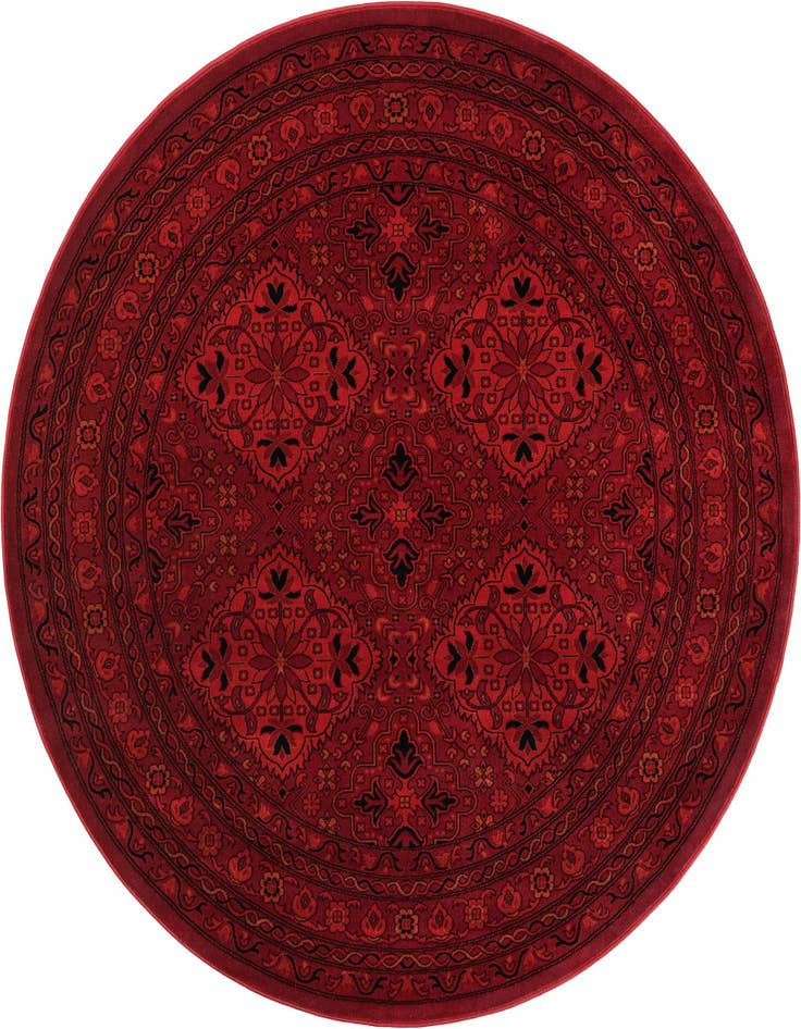 Detail image of 6' 1 x 6' 1 Bokhara Round Rug