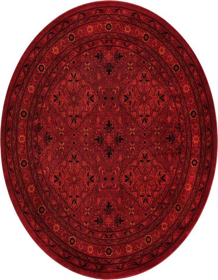 Detail image of 7' 10 x 7' 10 Bokhara Round Rug