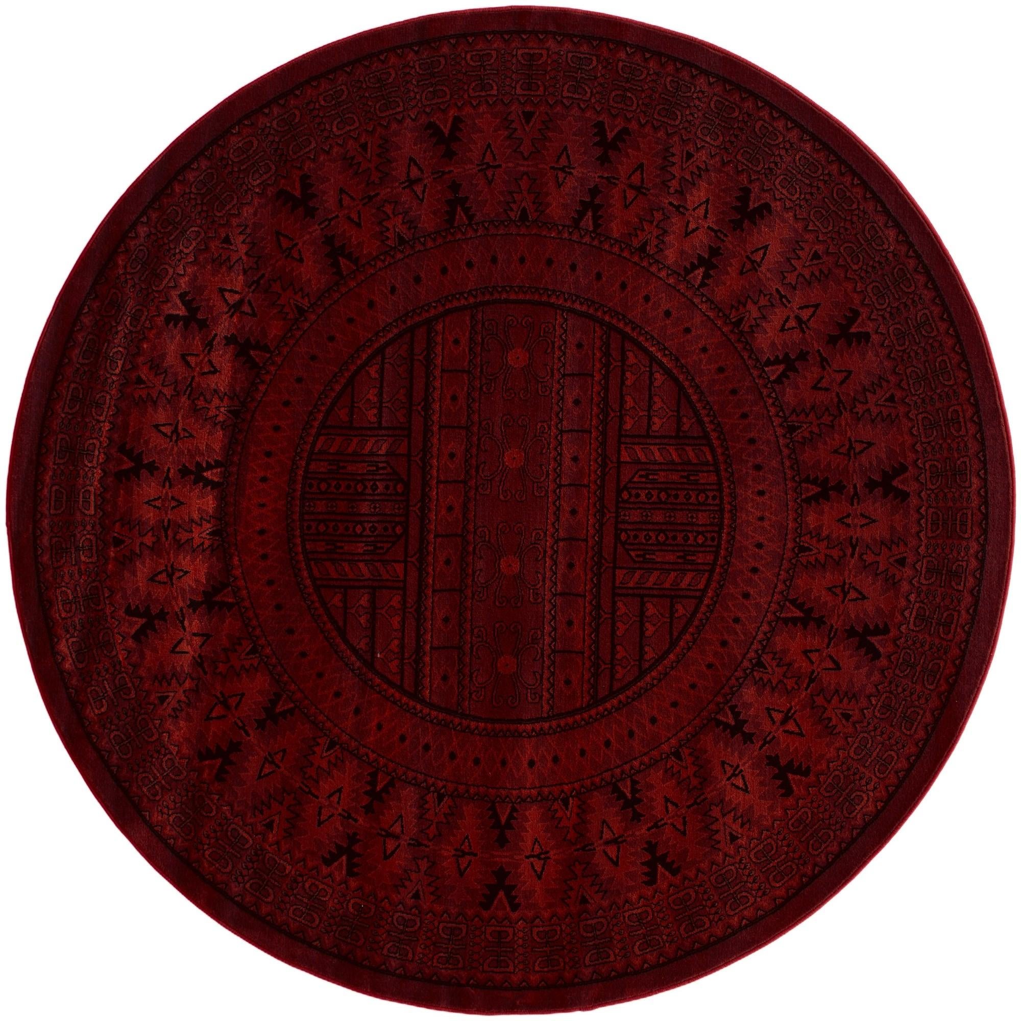 7' x 7' Bokhara Round Rug