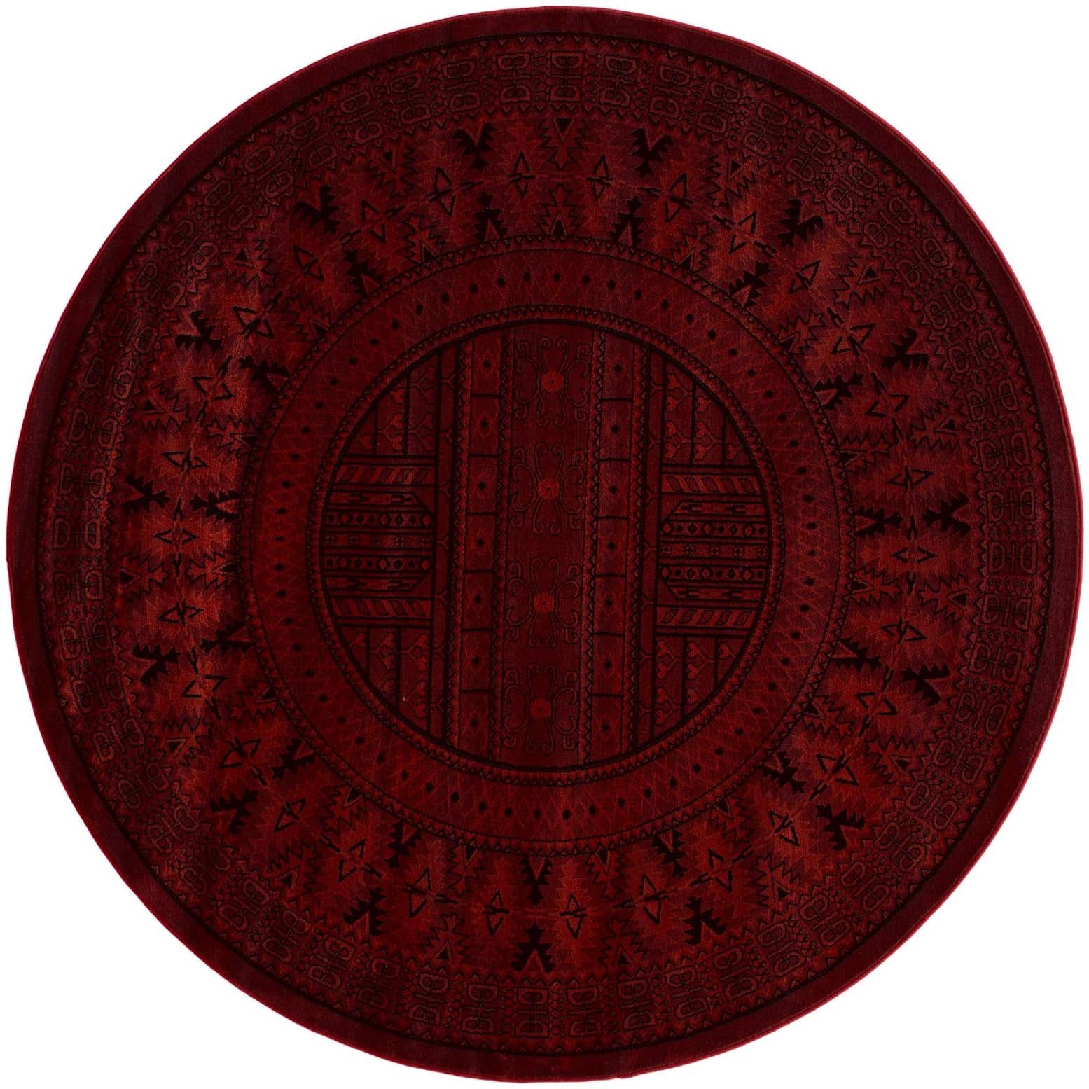 7' x 7' Bokhara Round Rug