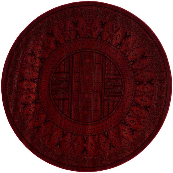 7' x 7' Bokhara Round Rug