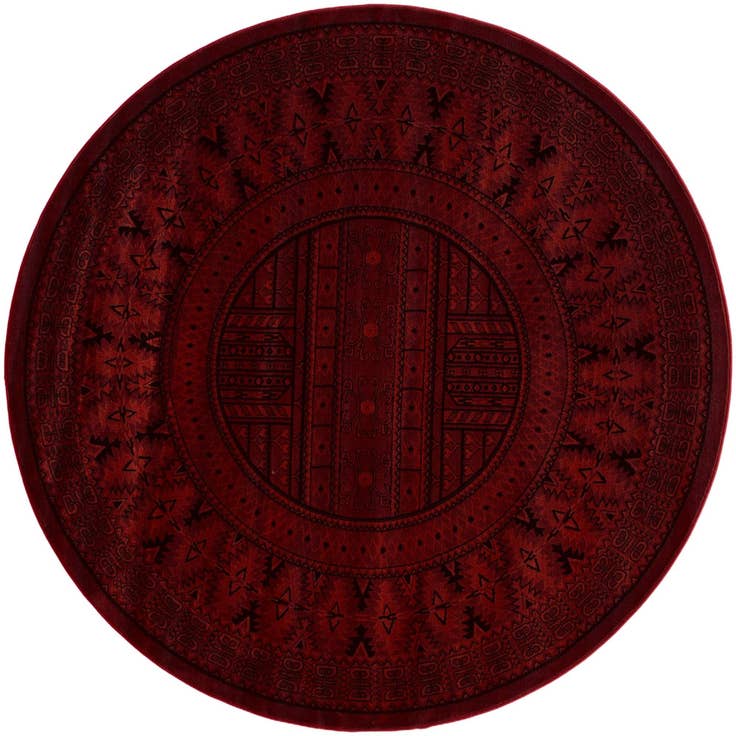 Detail image of 7' x 7' Bokhara Round Rug