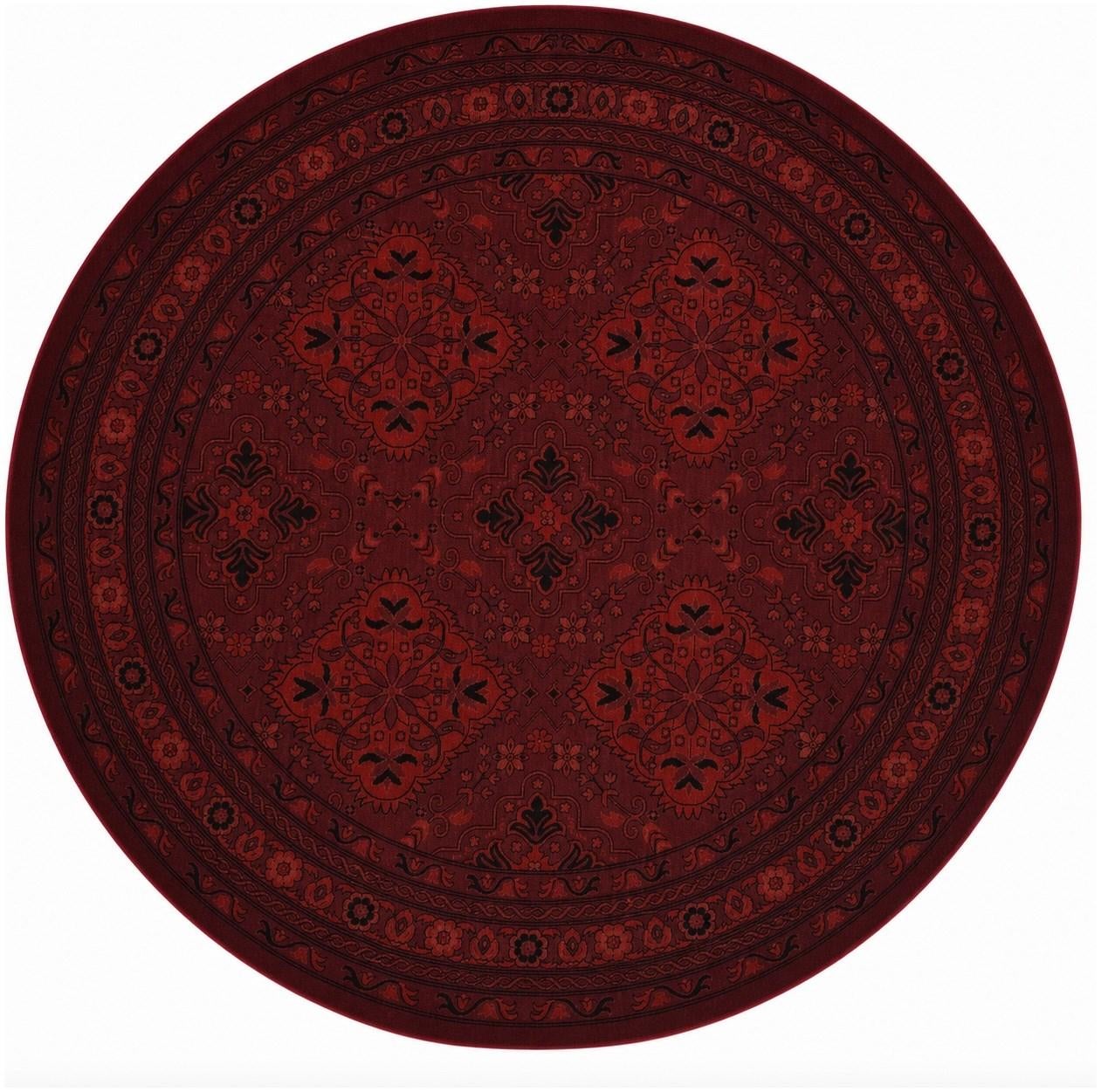 7' x 7' Bokhara Round Rug