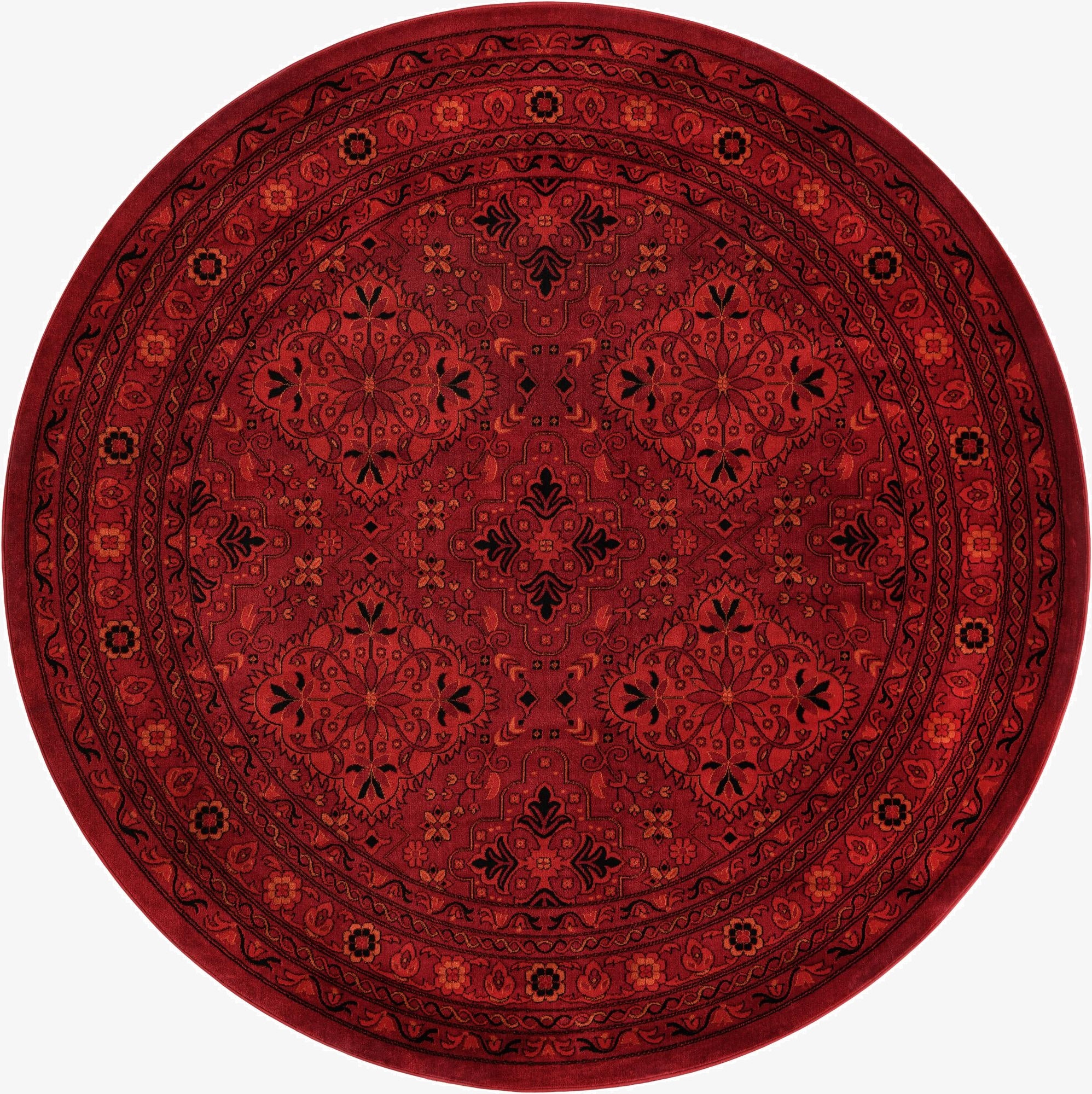 7' 10 x 7' 10 Bokhara Round Rug