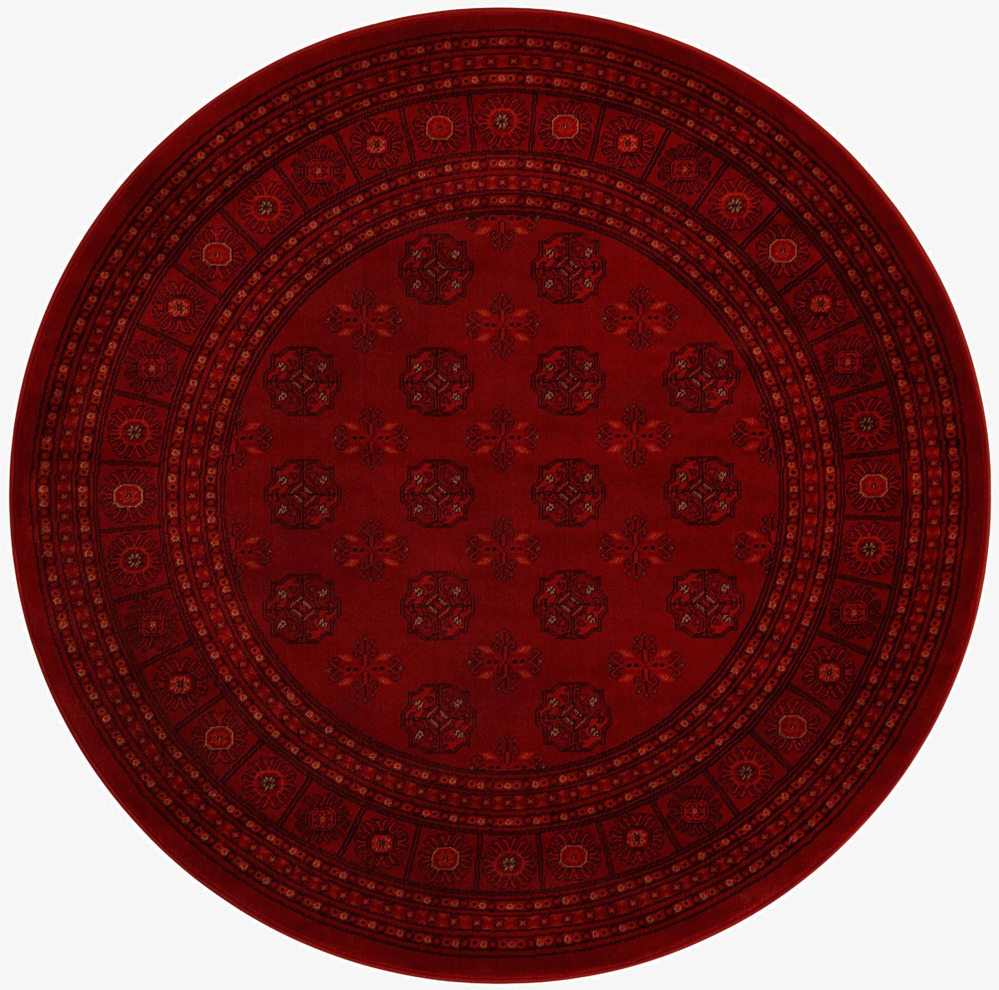 5' 3 x 5' 3 Bokhara Round Rug