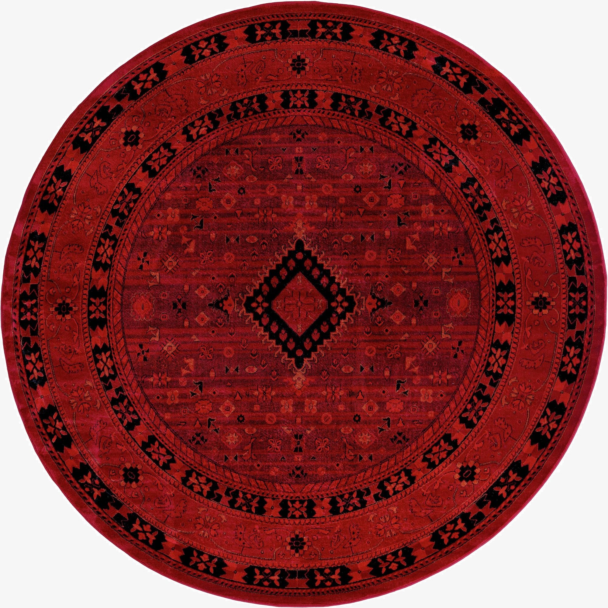 7' 10 x 7' 10 Bokhara Round Rug