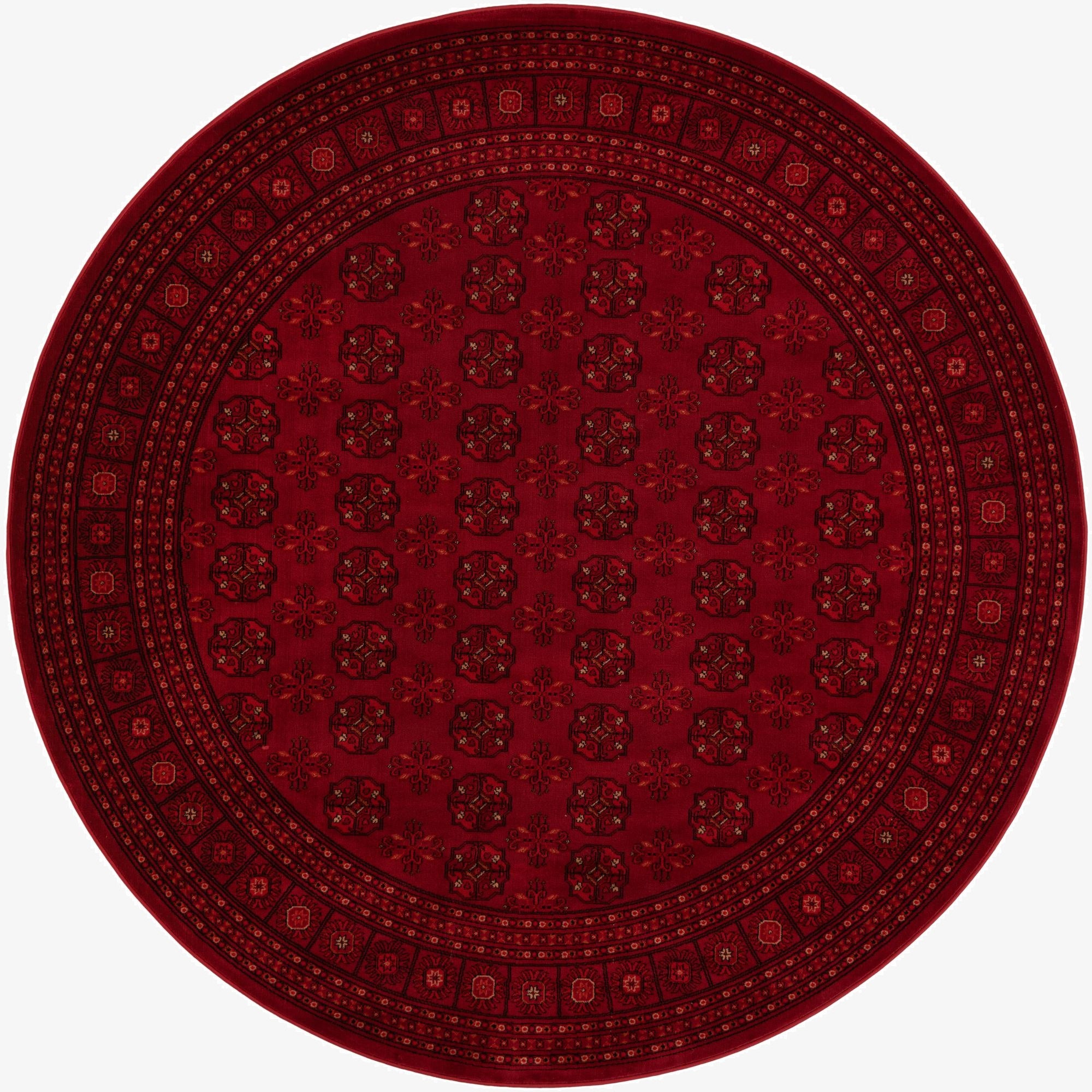 7' 10 x 7' 10 Bokhara Round Rug
