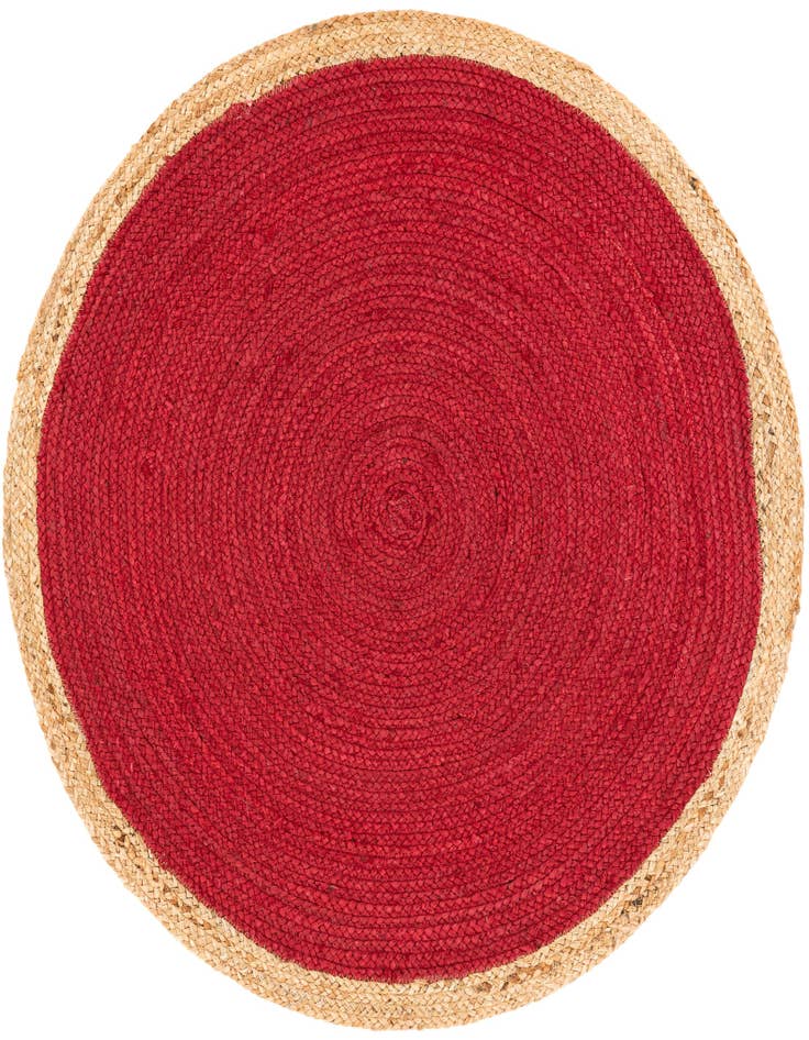 Detail image of 3' 3 x 3' 3  Hand Braided Jute Round Rug
