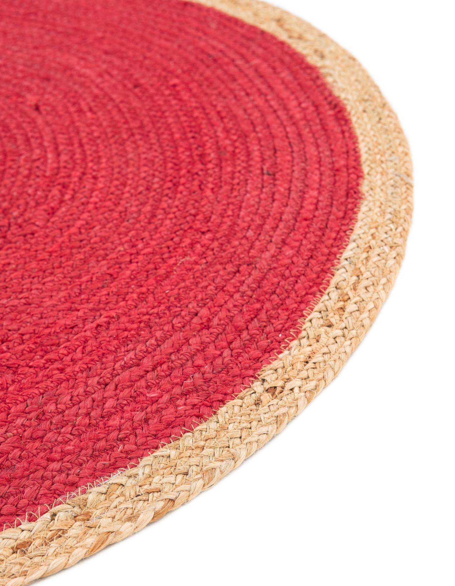 8' x 8' Handmade Braided Jute Round Rug
