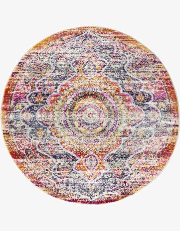 Red Budapest Round Rug