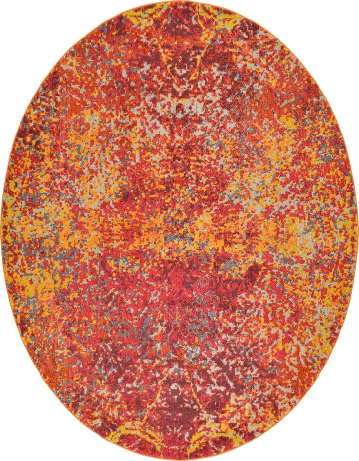 Detail image of 8' x 8' Washable Casablanca Round Rug