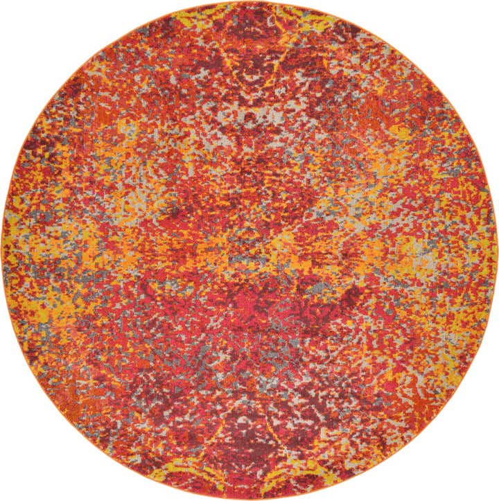 8' x 8' Washable Casablanca Round Rug