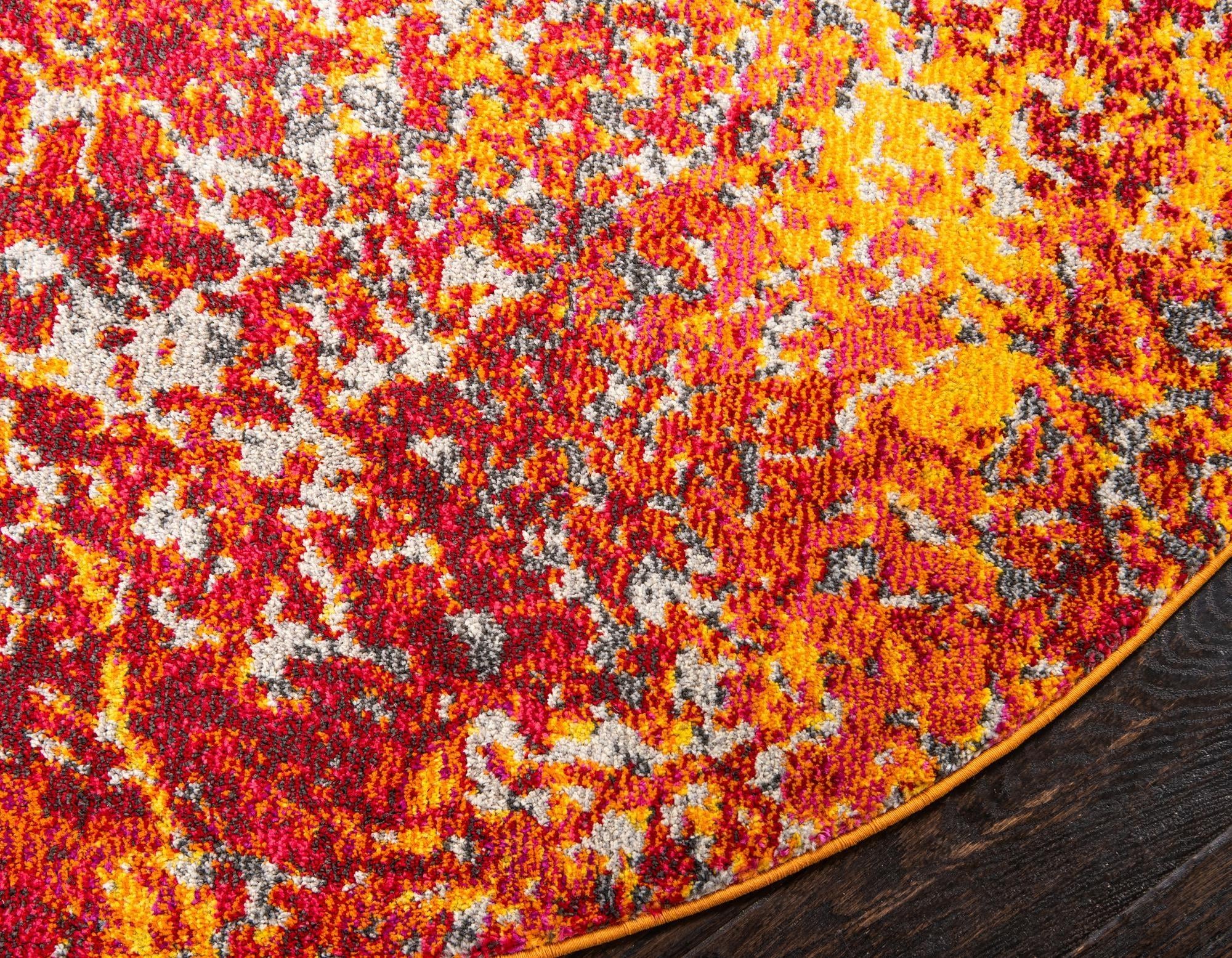 8' x 8' Washable Casablanca Round Rug