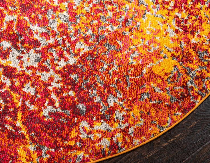 Detail image of 6' x 6' Washable Casablanca Round Rug