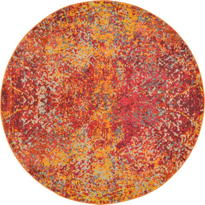 6' x 6' Washable Casablanca Round Rug