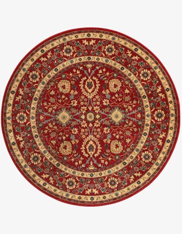 Red Chelsea Round Rug