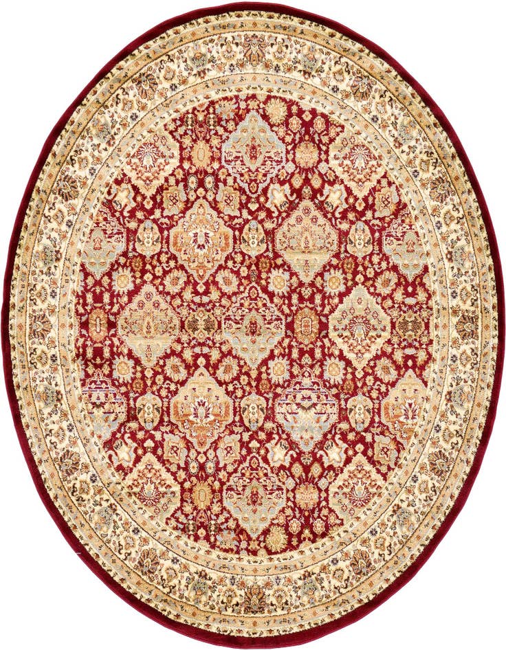 Detail image of 7' 10 x 7' 10 Classic Agra Round Rug
