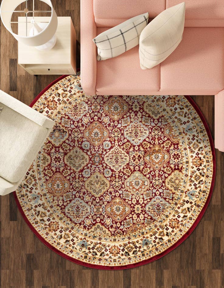 Detail image of 7' 10 x 7' 10 Classic Agra Round Rug