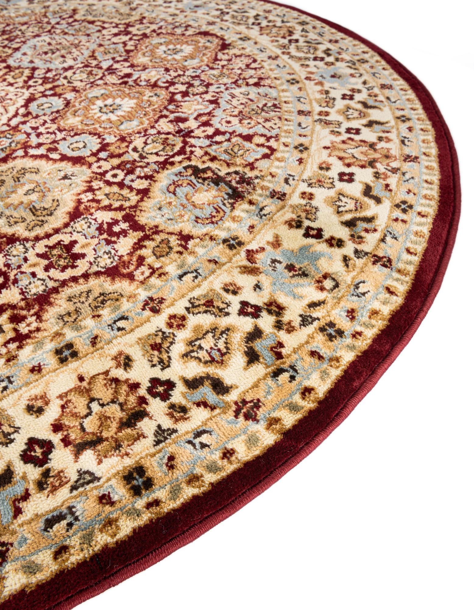 7' 10 x 7' 10 Classic Agra Round Rug