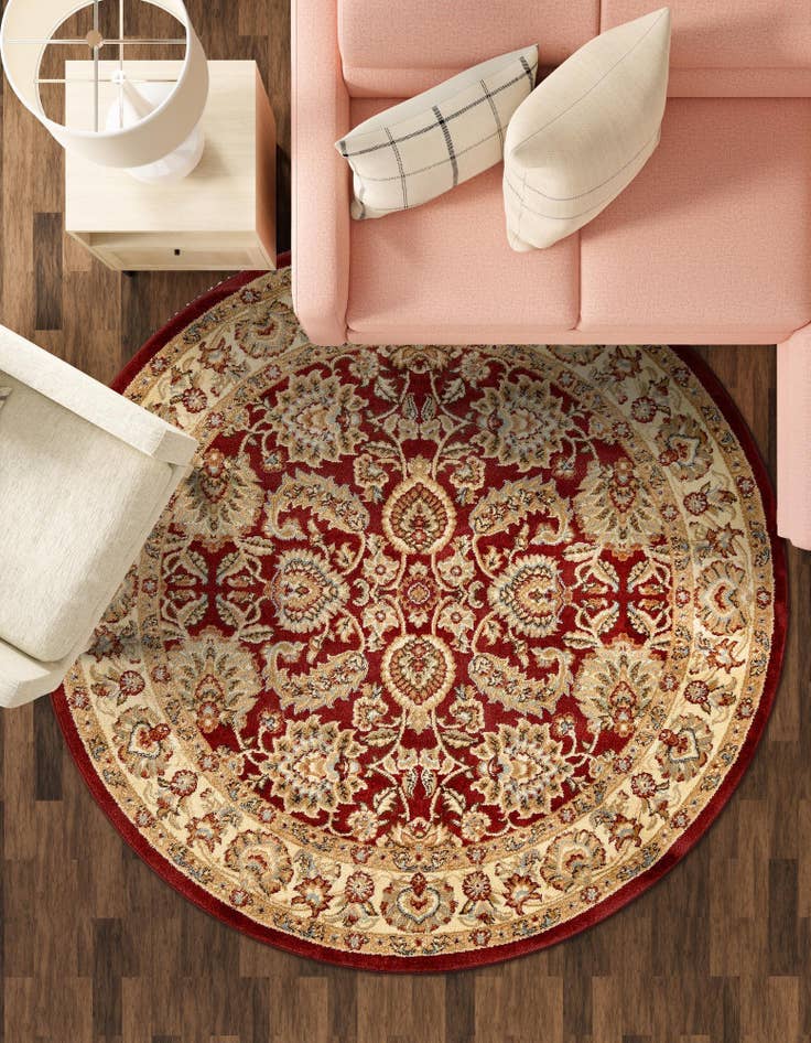 Detail image of 7' 10 x 7' 10 Classic Agra Round Rug