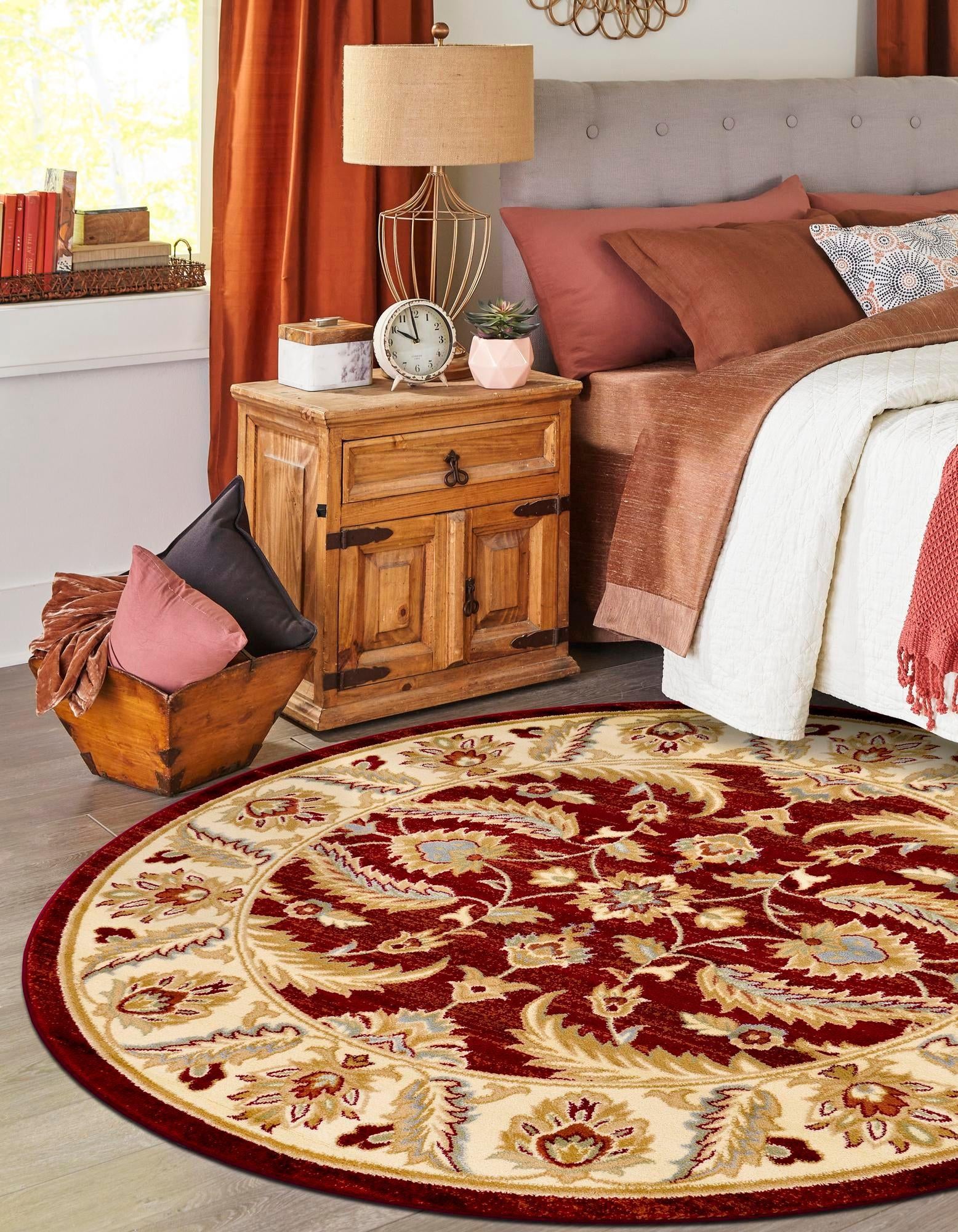 6' x 6' Classic Agra Round Rug