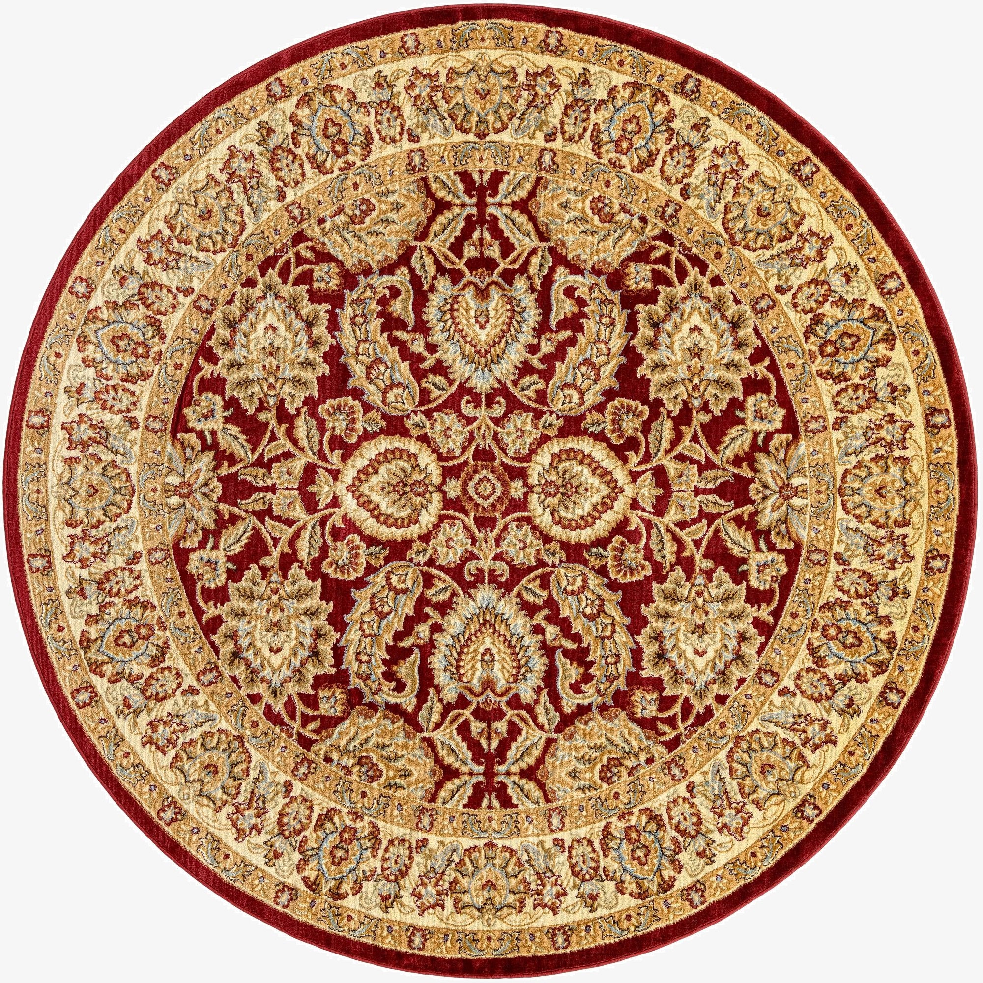 7' 10 x 7' 10 Classic Agra Round Rug