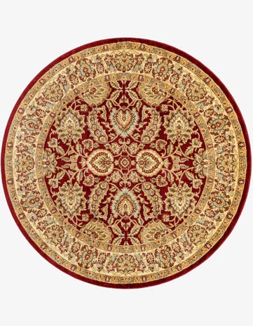 7' 10 x 7' 10 Classic Agra Round Rug