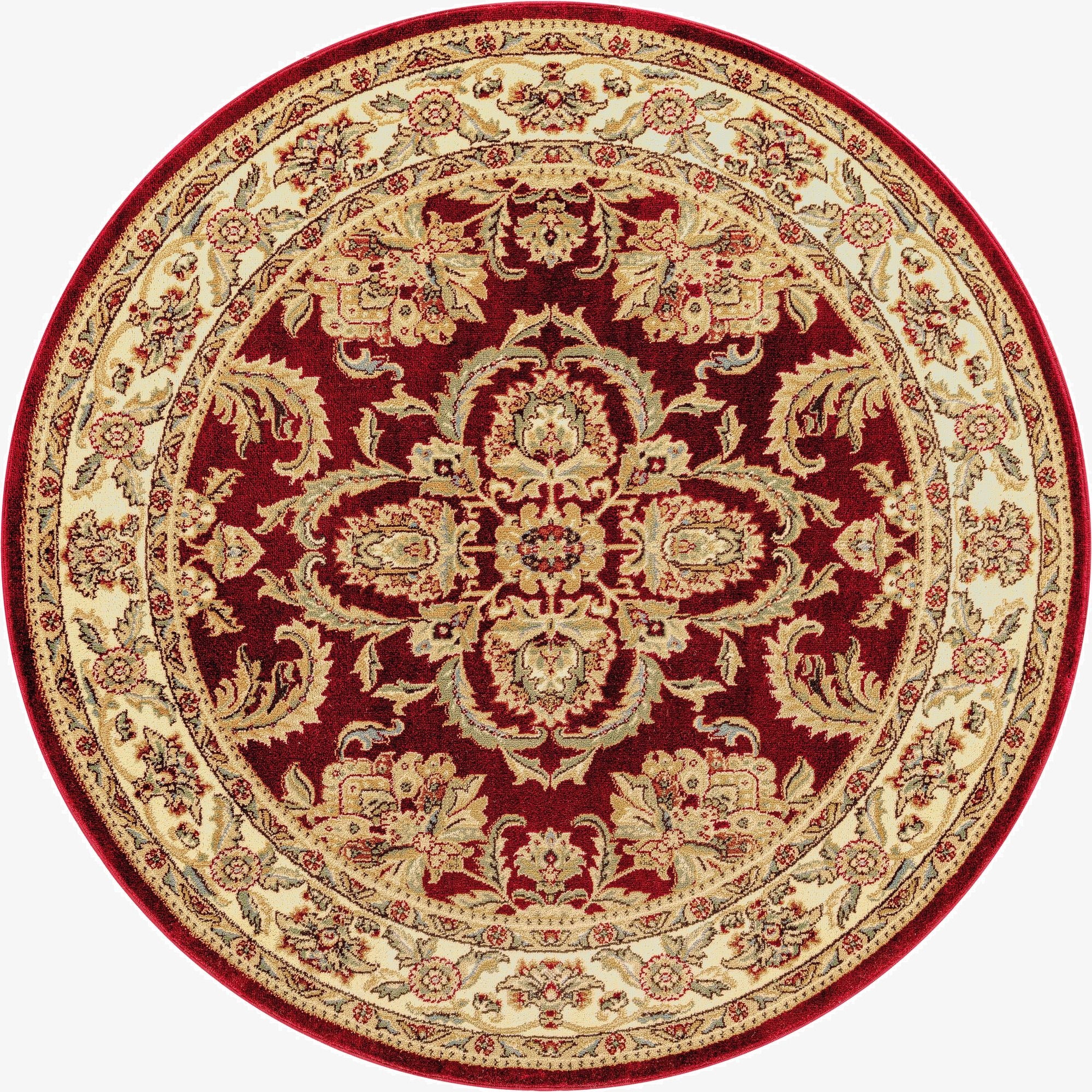 6' x 6' Classic Agra Round Rug