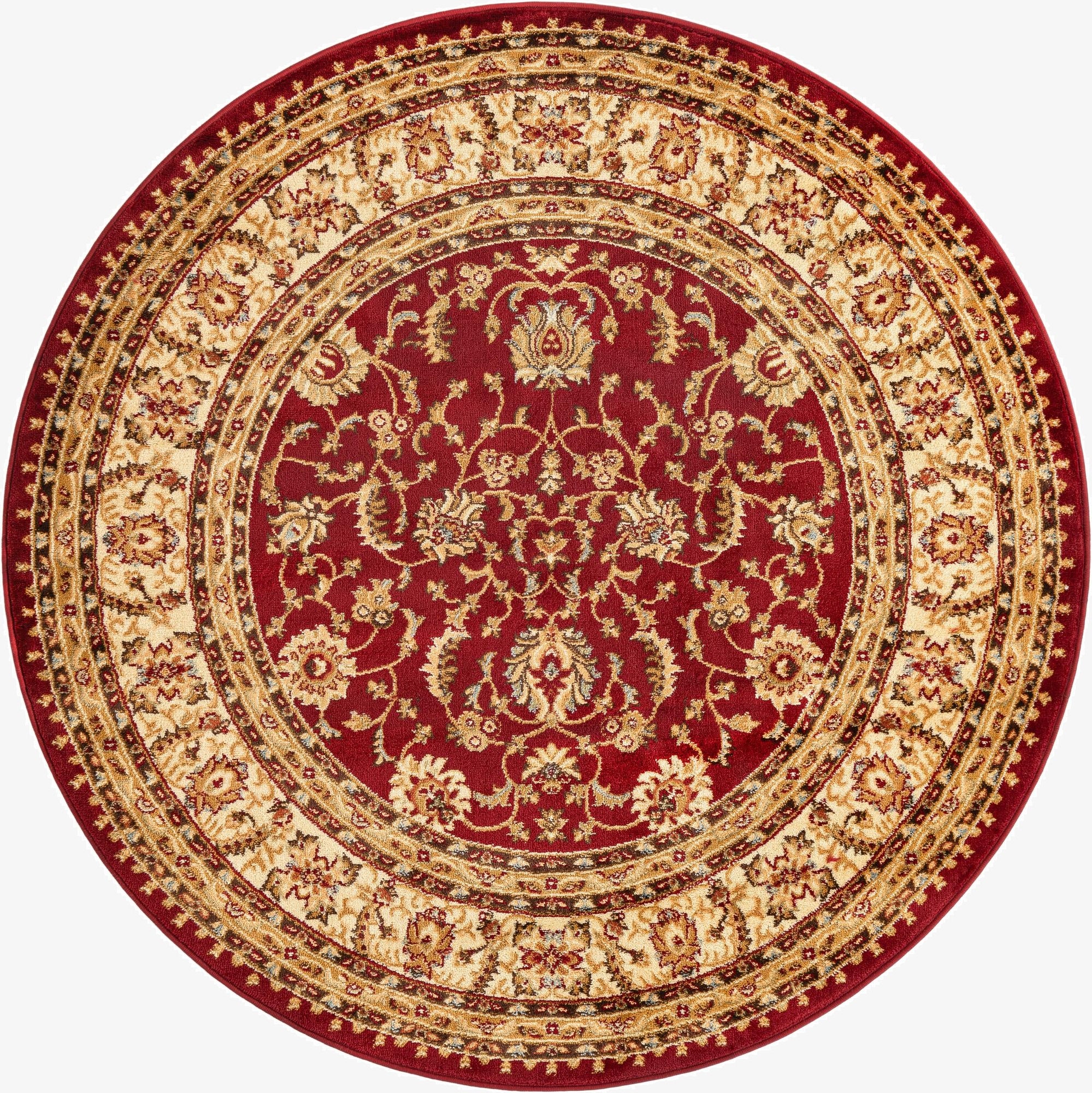 6' x 6' Classic Agra Round Rug