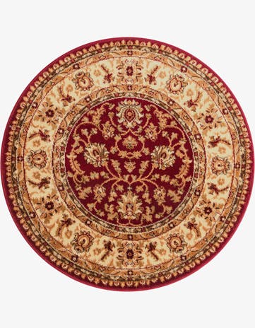 3' x 3' Classic Agra Round Rug