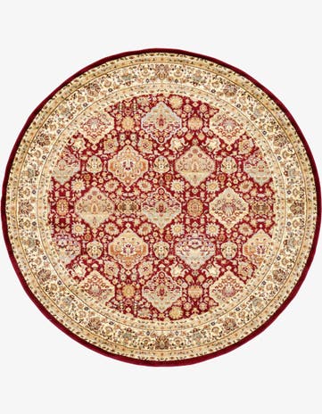 7' 10 x 7' 10 Classic Agra Round Rug