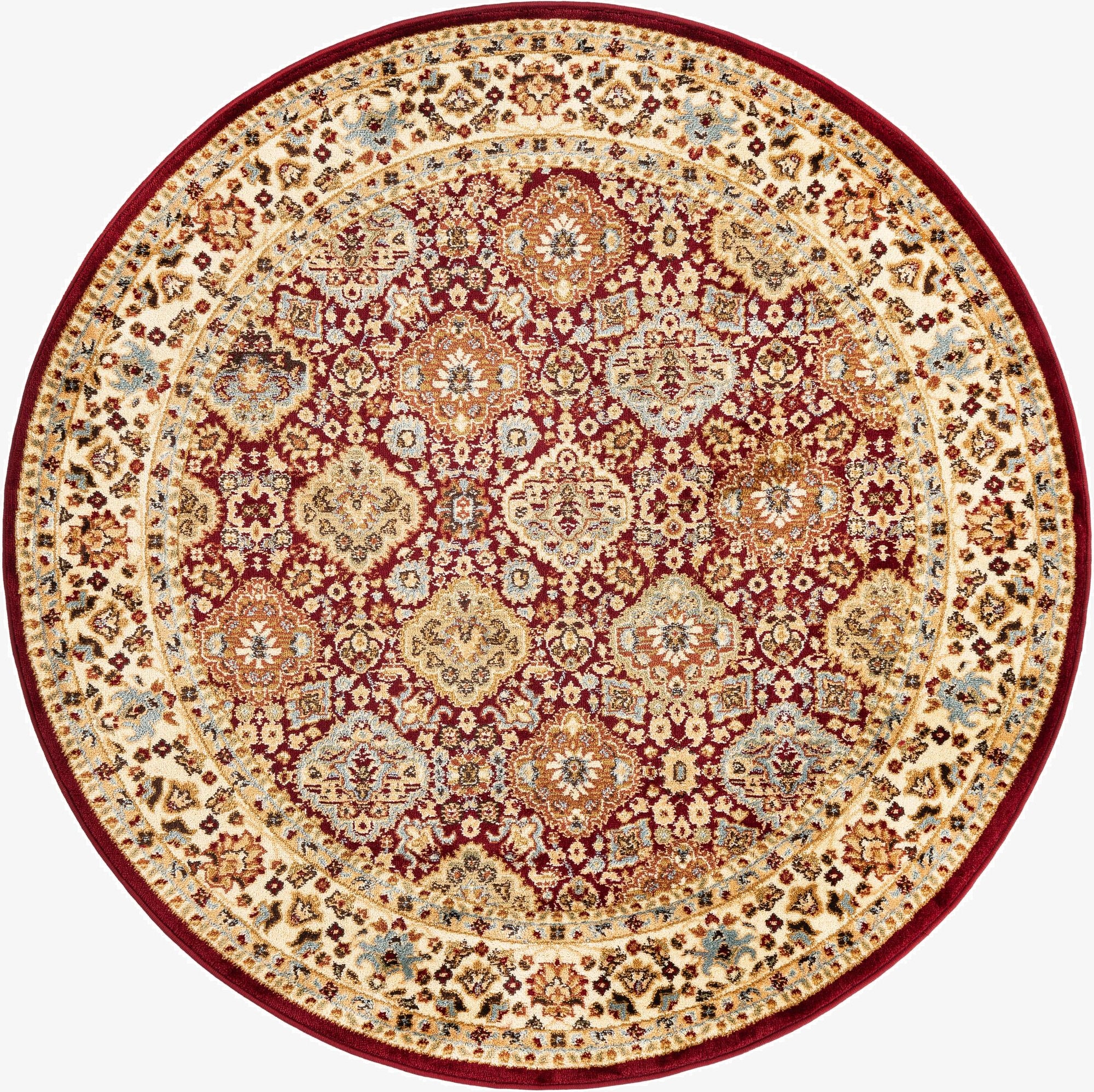 Primary image 6' x 6' Classic Agra Round Rug