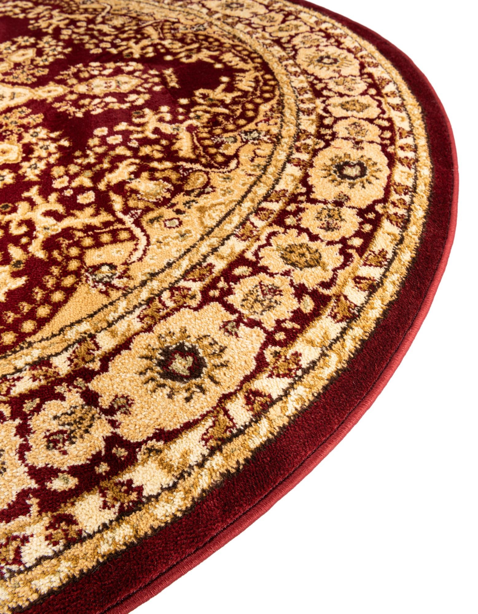7' 10 x 7' 10 Classic Aubusson Round Rug