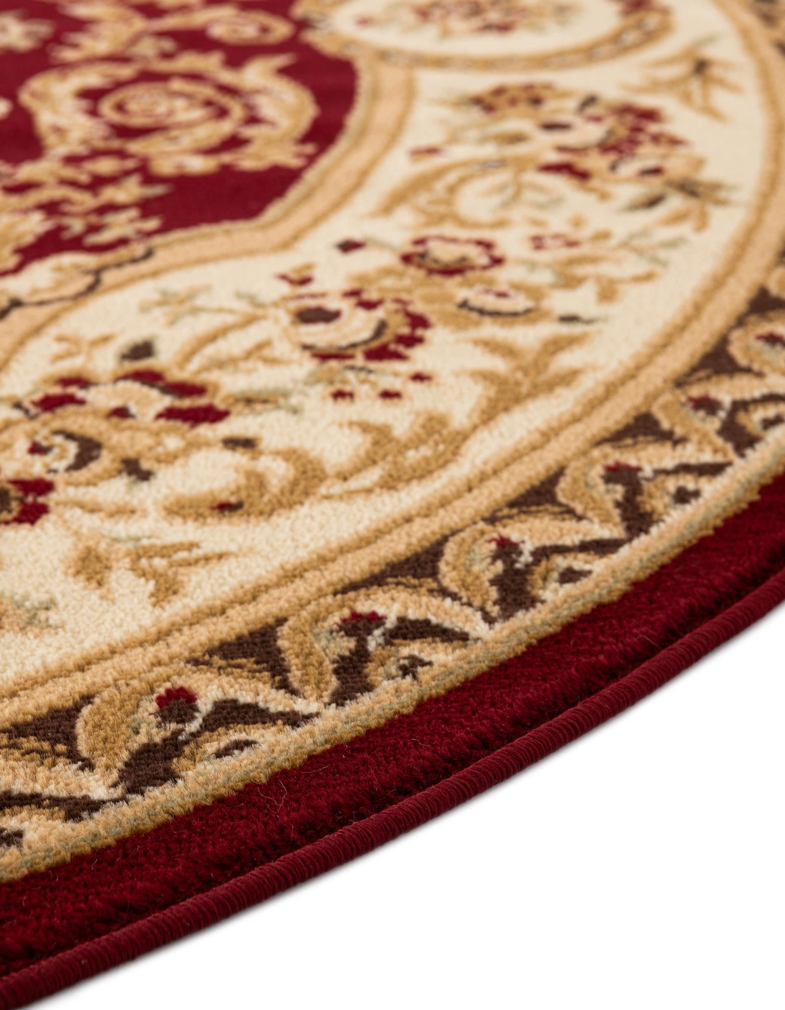 7' 10 x 7' 10 Classic Aubusson Round Rug