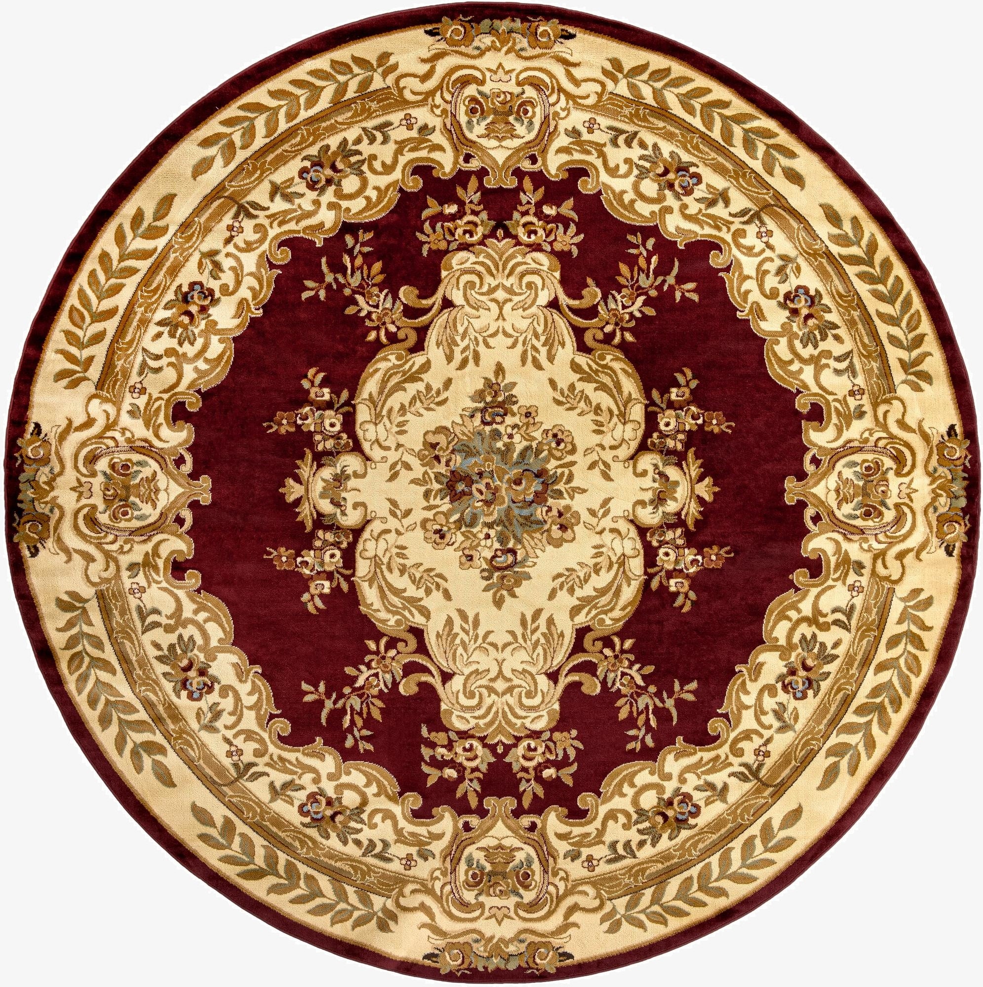 10' x 10' Classic Aubusson Round Rug