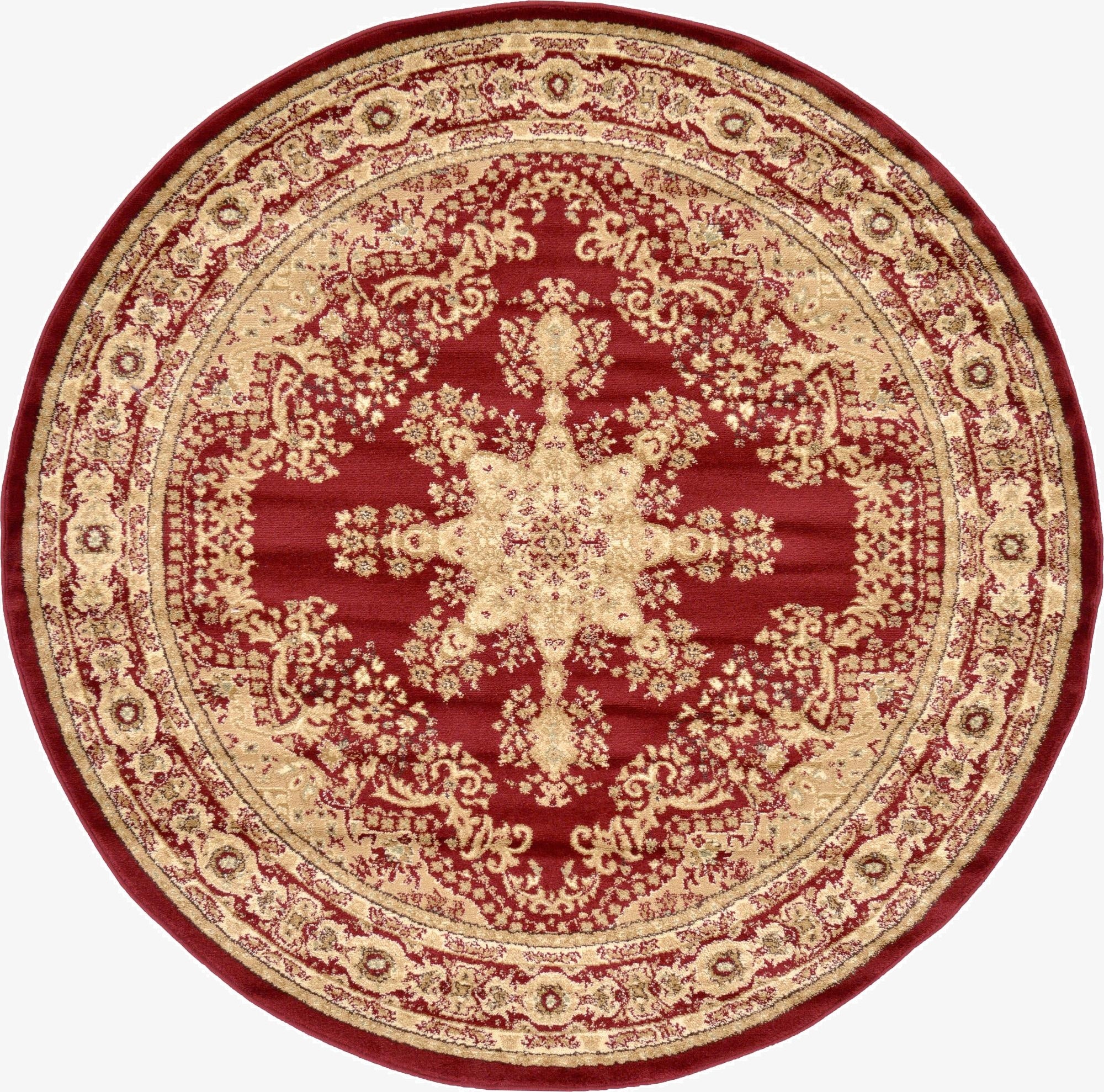 6' x 6' Classic Aubusson Round Rug